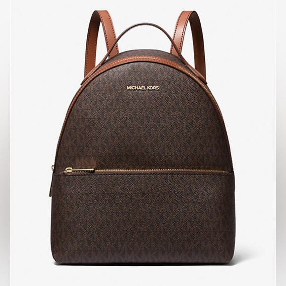 MICHAEL Michael Kors Handbags - MICHEAL Micheal Kors Medium Backpack/Brown